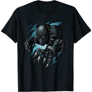 เสื้อยืดอินเทรนด์ผู้ชายอินเทรนด์ผู้หญิงเสื้อยืด พิมพ์ลายมาร์เวล Black Panther สําหรับเด็กผู้ชาย และเด็กผู้หญิง นําเข้า 1