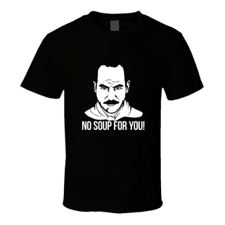 [S-5XL] เสื้อยืด พิมพ์ลาย Seinfeld Soup Nazi No Soup For You สไตล์เกาหลี