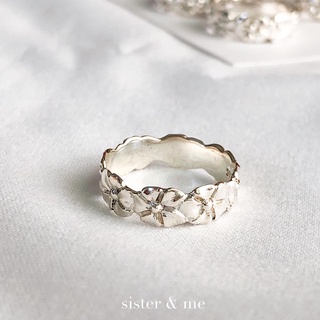 hibiscus silver ring | แหวนเงินแท้