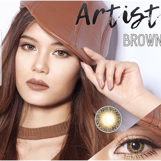 Mimilens คอนแทคเลนส์ Artist Brown ขนาดพอดีตา ยี่ห้อ mimi by toni