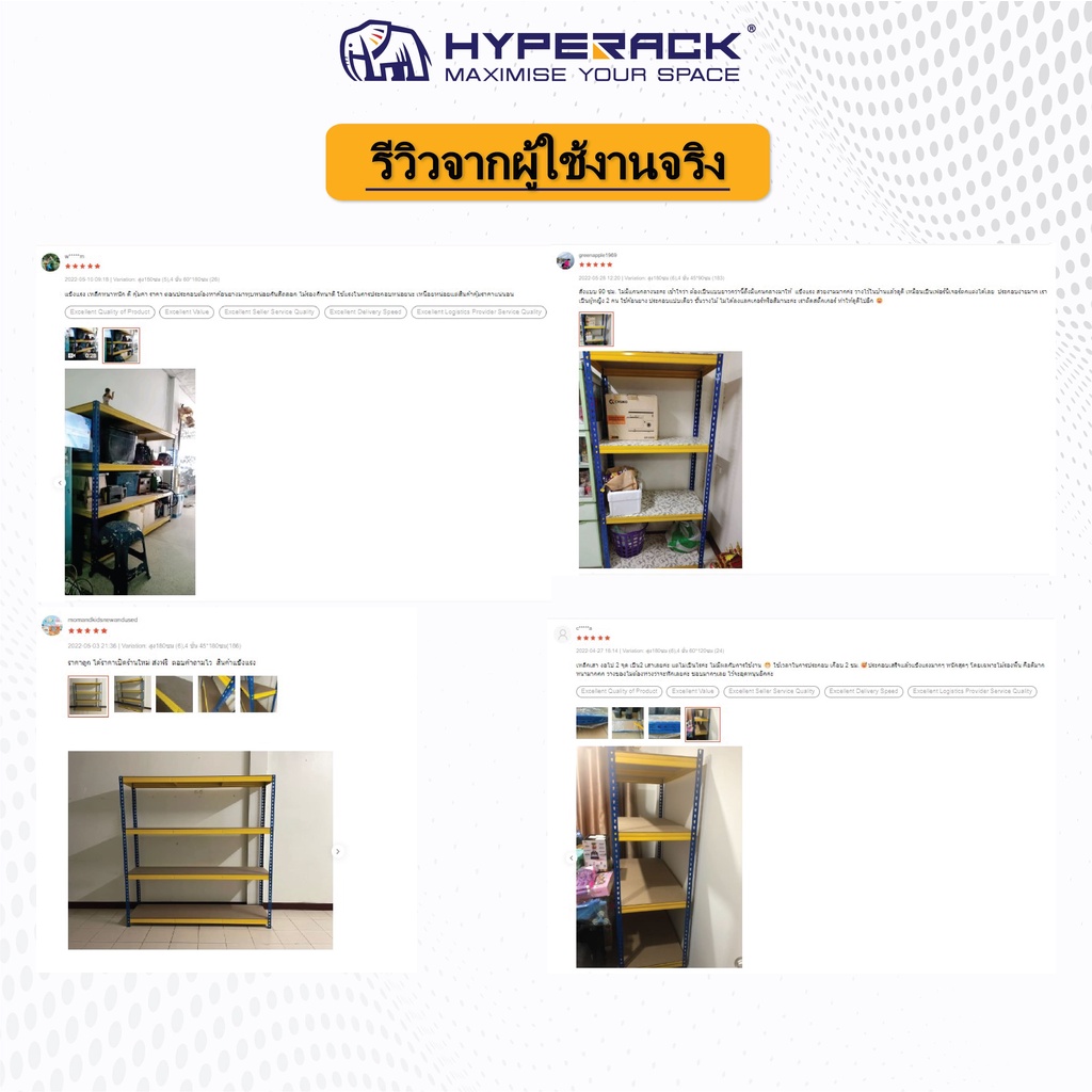 HYPERACK BR จัดส่งฟรี ทั่วประเทศ ชั้นวางสินค้า ชั้นเหล็กวาง ชั้นวาง ...