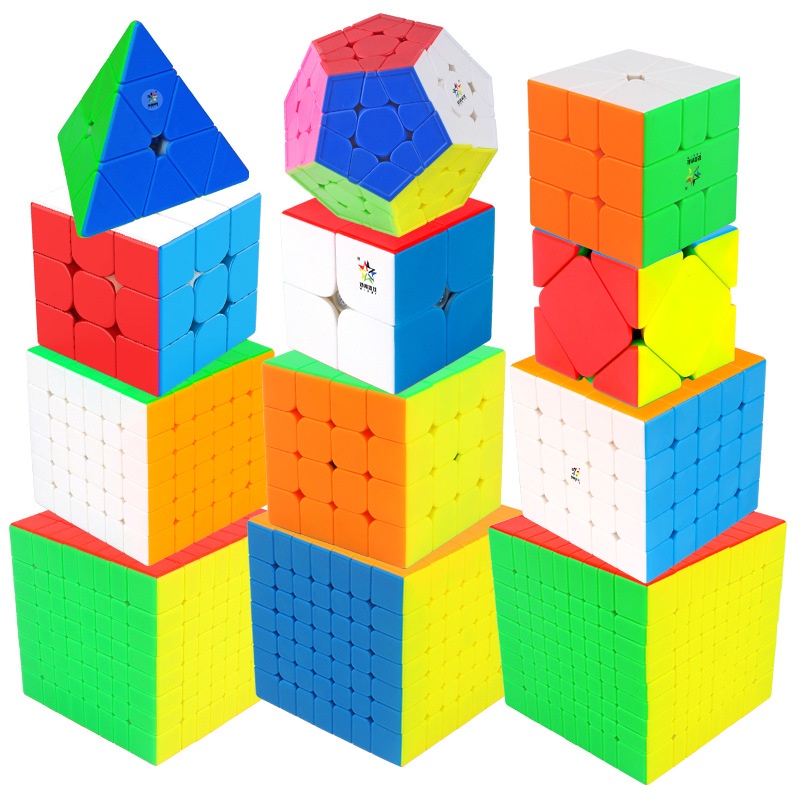 Yuxin Little Rubik's Cube 2X2X2 3X3X3 4x4x4 5x5x5 6x6x6 7X7X7 ลูกบาศก์แม่เหล็ก 4x4 5x5 6x6 7X7 ความเ