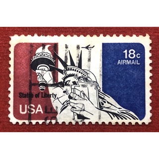 แสตมป์ USA AIRMAIL 18c