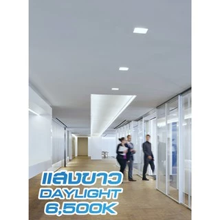HI-TEK โคมพาเนล LED ECO Series ทรงสี่เหลี่ยม แบบฝังฝ้า