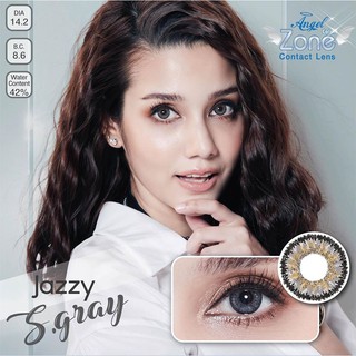 คอนแทคเลนส์ AngelZone Color รุ่น Jazzy S สีเทา