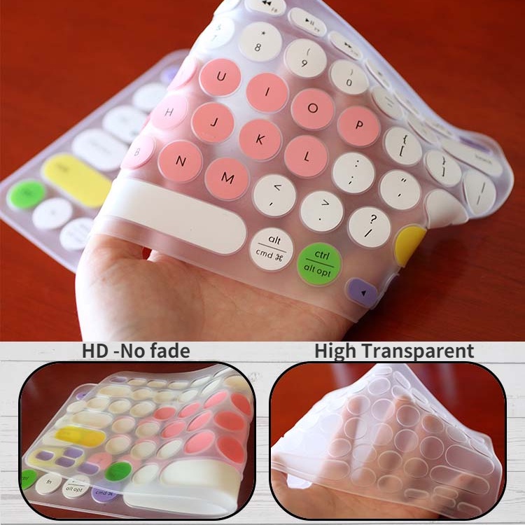 ฝาครอบคีย์บอร์ด Logitech K380 ฟิล์มคีย์บอร์ดไร้สายบลูทูธ K480 คีย์บอร์ด Logitech Membrane คีย์บอร์ดซ