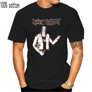 เสื้อยืด ขนาดใหญ่ พิมพ์ลาย Minor Threat แฟชั่นสําหรับผู้ชาย