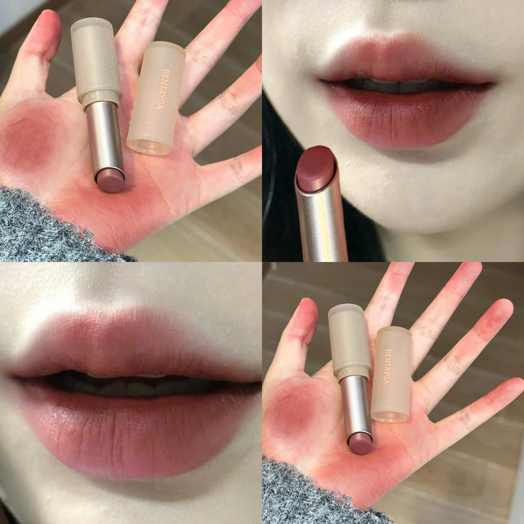 Retro Ink Matte ลิปสติกติดทนนานไวท์เทนนิ่งไม่ง่ายที่จะติดถ้วยกันน้ํานักเรียนหญิง Lip Mud