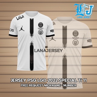 เสื้อกีฬาแขนสั้น ลายทีม PSG LGD SPECIAL Ti 11th 2022 (ฟรีชื่อนิกเกิล และหมายเลข)