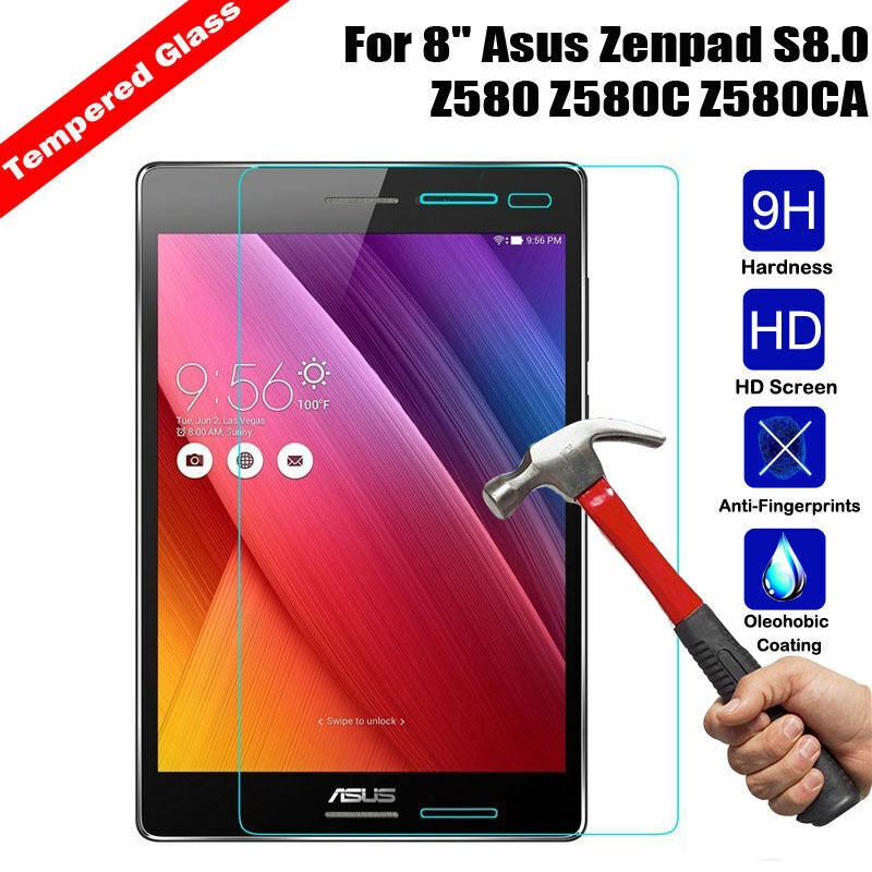 พรีเมี่ยมกระจกนิรภัยป้องกันหน้าจอป้องกันฟิล์มสําหรับ 8 Asus Zenpad S 8.0 Z580 Z580C Z580 Z8 Z581KL 7