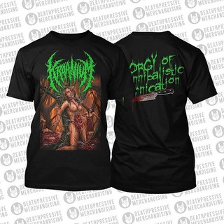 เสื้อยืด ลาย Kraanium Orgy Of Cannibalisticสามารถปรับแต่งได้