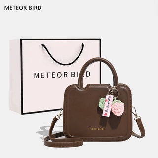 Meteor BIRD กระเป๋าถือ กระเป๋าสะพายไหล่ ทรงเมสเซนเจอร์ อเนกประสงค์ แฟชั่นสําหรับสตรี