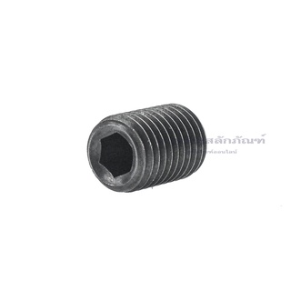 น็อตตัวหนอน M8x1.0 ยาว 8-20 mm. น็อตตัวหนอนดำ สกรูตัวหนอน ใช้ประแจ L 4 mm.ขัน Socket Set Screw Carbon Steel