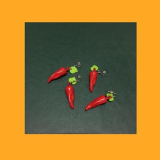 Red hot chili earrings