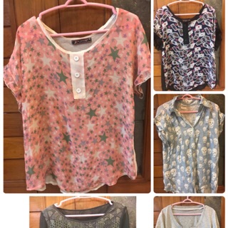 เสื้อยืด เสื้อคลุม เสื้อมือสอง เสื้อน่ารัก เสื้อผ้ามือสอง ตัวละ50 บาท