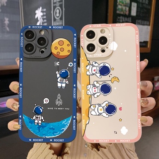 เคสโทรศัพท์มือถือ ขอบสี่เหลี่ยม ลายนักบินอวกาศ สําหรับ Infinix Hot 12i 10S 11 10 Play 11S 10i Smart 6 HD X6511 X657B X6512 Note 12 G96 Mini