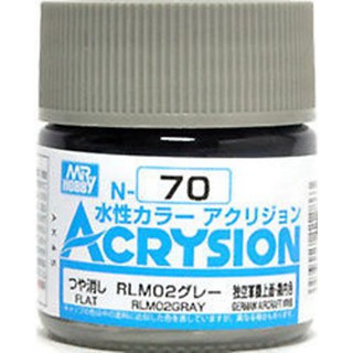 Mr.Hobby สีสูตรน้ำ Acrysion N70 RLM02 Gray สีน้ำสำหรับพลาสติกโมเดล กันพลา