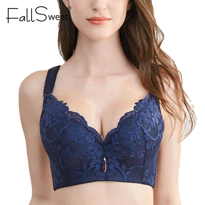 Fallsweet บราดันทรง ลูกไม้ พลัสไซซ์ สําหรับผู้หญิง 32-50 A B C D Cup