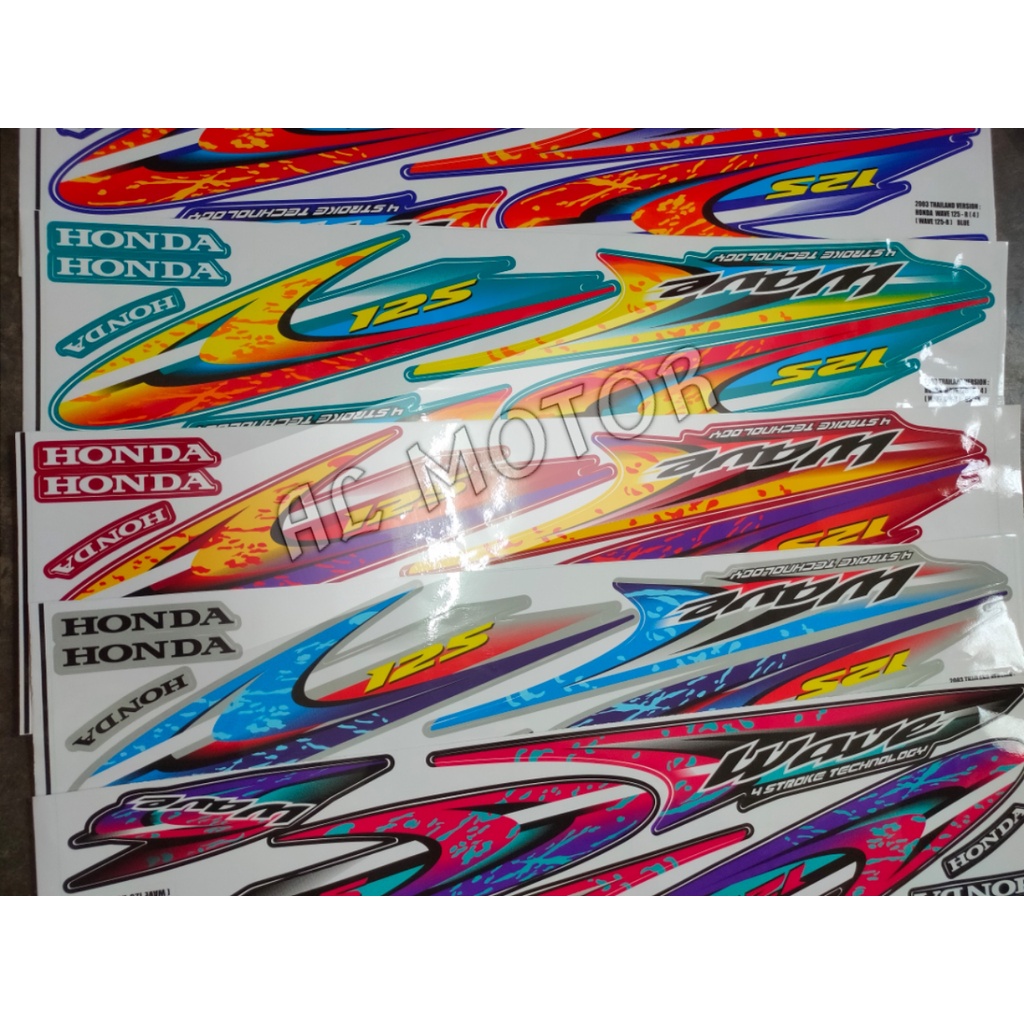 WAVE125 / W125 R ( SIAM ) ( 4 ) BODY STICKER 2003 VERSION