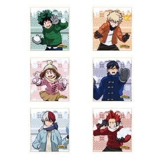 (เลือกลาย) My Hero Academia Mini Shikishi Collection /Snow Fight ชิกิชิ มายฮีโร่