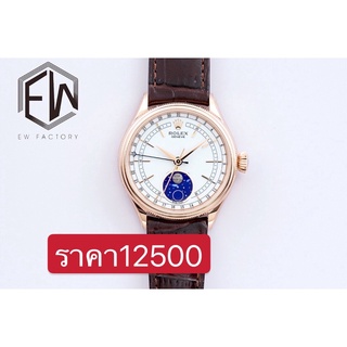 พรี ราคา12500 Rolex Cellini​ นาฬิกา​ผู้ชาย​ สาย​ส​แตนเลส​ นาฬิกา​ผู้หญิง 39mm