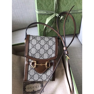 🦋สินค้าพร้อมส่ง🦋  New🍥 Gucci Horsebit 1955 Mini Bag Phone Case  รุ่นนี้ใส่ 12 Promax ได้คะ