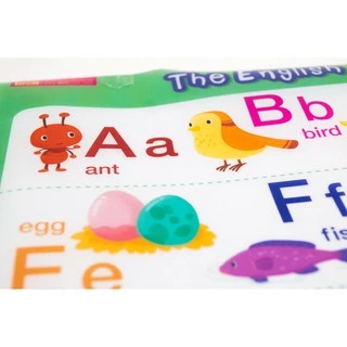 MISBOOK โปสเตอร์พลาสติก The English Alphabet (ใช้กับ Talking Pen)