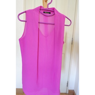 🎀 Purple satin sleeveless top 🎀 like new