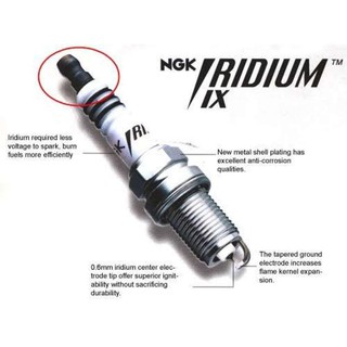 หัวเทียนเข็ม NGK Iridium IX - CR9EIX ใส่รถ ER6N-F,Versys650,Z650,Vulcan650,Z800-1000,ZX-10R(ปี 2006-2015),M-Slaz,R1