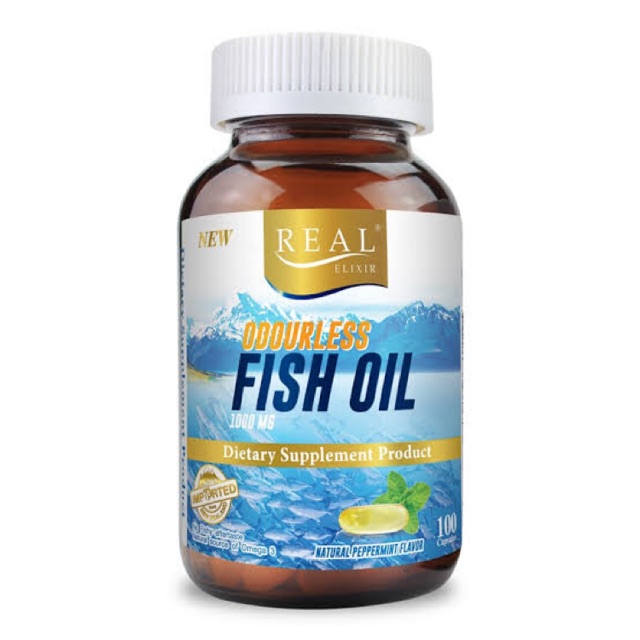 Real Odourless fish oil 1000mg. 100 cap