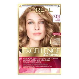 ครีมเปลี่ยนสีผม LOréal Paris Excellence Creme Color #7.01 Cool Blonde