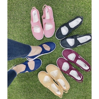 ( 6008 A) รองเท้ายางนิ่ม ใส่สบาย น้ำหนักเบา พร้อมส่ง ไซร้ 36-40