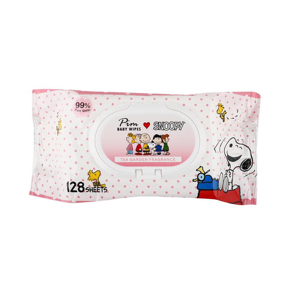 ผ้าเช็ดทำความสะอาด PIM PURE WATER 128 แผ่น 1แถม1 WIPES PIM PURE WATER ...