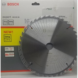 BOSCH ใบเลื่อยวงเดือน 10 นิ้ว 40 ฟัน รุ่น expert for wood #2608643007