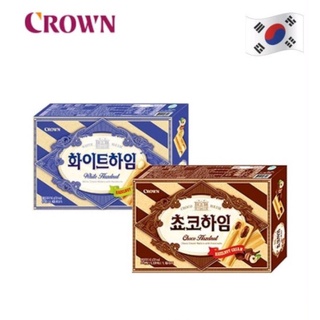 ใหม่🎉พร้อมส่ง✅Crown Choco Heim เวเฟอร์เกาหลี🇰🇷ขนาด47กรัม