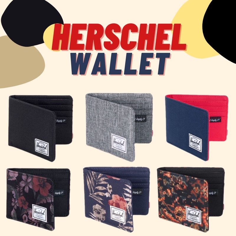 Herschel wallet เเท้พร้อมส่ง มีทั้งหมด 30 เเบบ Shopee Thailand