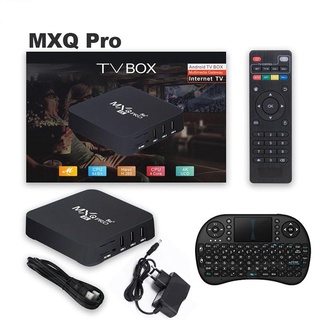 Mxq PRO กล่องทีวี 5g 4k Android Ultra Hd 16+256 พร้อมคีย์บอร์ด I8 2.4Ghz พร้อมทัชแพด เวอร์ชั่น 5g