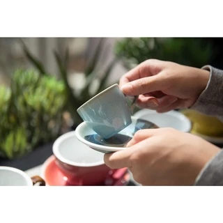 Loveramics ชุดแก้วกาแฟเซรามิค รุ่น EGG Set (Cup & Saucer) - Potters Colors