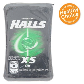 🔥HOT🔥 ฮอลล์ เอ็กซ์เอส ไลม์ ลูกอมชูการ์ฟรีรสมะนาว 15กรัม Halls XS Lime Flavoured Sugar Free Candy 15g