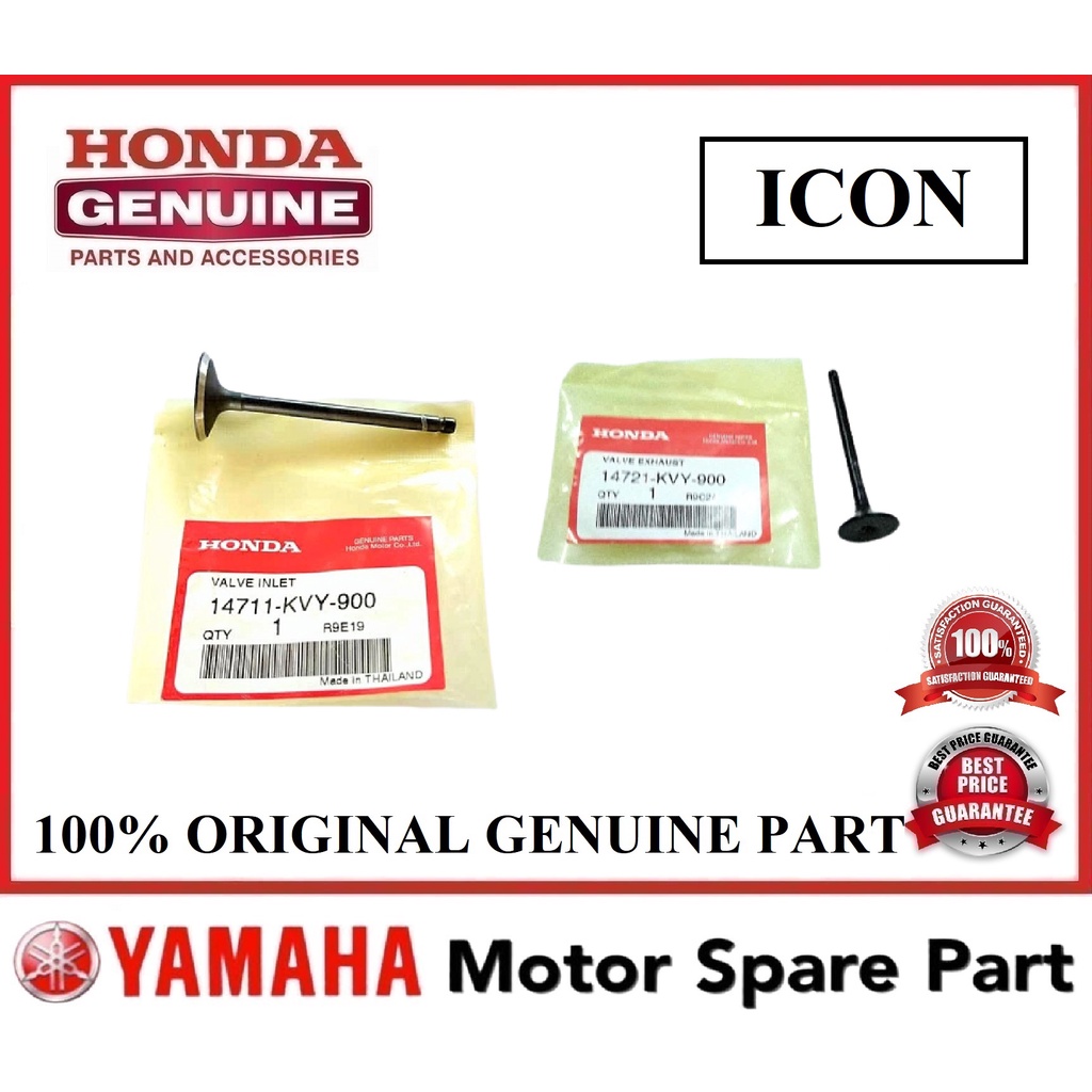 HONDA ICON INTAKE & EXHAUST VALVE ASSY API MINYAK ICON110 ICON-110 ICON 110 WAVE100 HONDA