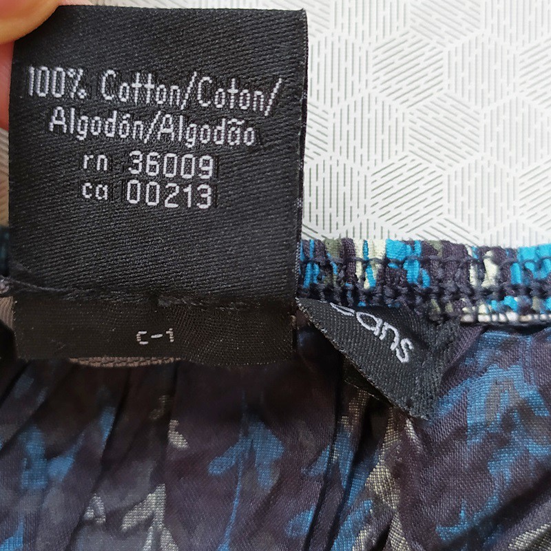 เสื้อ CALVIN KLEIN -สีดำลายดอก ไซส์ L  อก36” (สภาพมือ1 ไม่ผ่านการใช้งาน) #6
