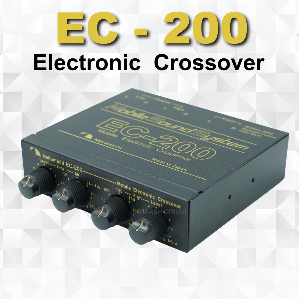 NAKAMICHI EC-200 ครอสโอเวอร์ CROSSOVER Mobile Cross Over NAKAMICHI