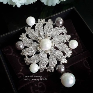 Diamond Brooch  เข็มกลัดงานเพชร CZ แท้ค่ะงานน่าร๊ากกก ดูดี  งานสวยมาก