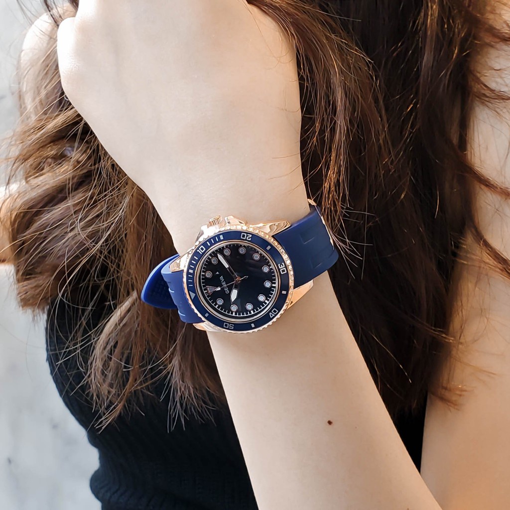 GRAND EAGLE นาฬิกาข้อมือผู้หญิง นาฬิกา Geneva GV-1014 เจนีวา ของแท้ 100% นาฬิกาแฟชั่น นาฬิกาข้อมือผู้หญิง