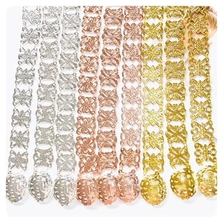 Vintage Jewelry เข็มขัดชุดไทย สีนาค เข็มขัดแฟชั่นสีทอง สีเงินมีสามสีให้เลือก