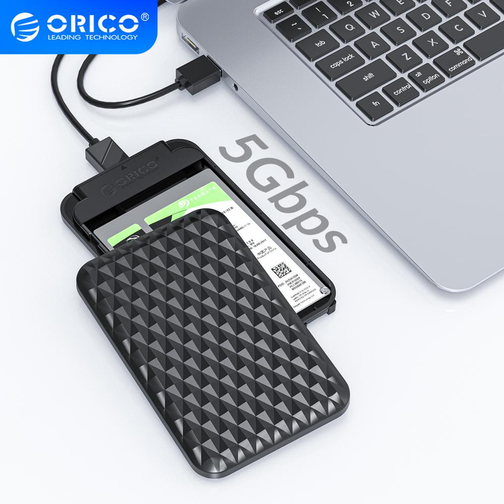 ORICO 2.5 "HDD Enclosure USB 3.0 SSD HDD Case SATA 3.0 ถึง USB 3.0 5 Gbps 4TB HDD SSD Enclosure