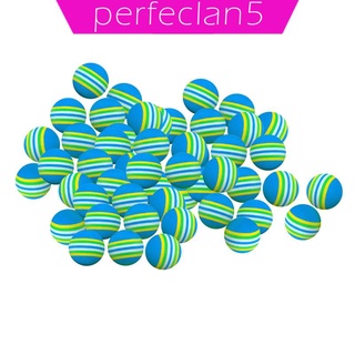 [perfeclan5] 50x EVA Sponge Golf Balls Stripe Foam Practice Golf Ball 42mm