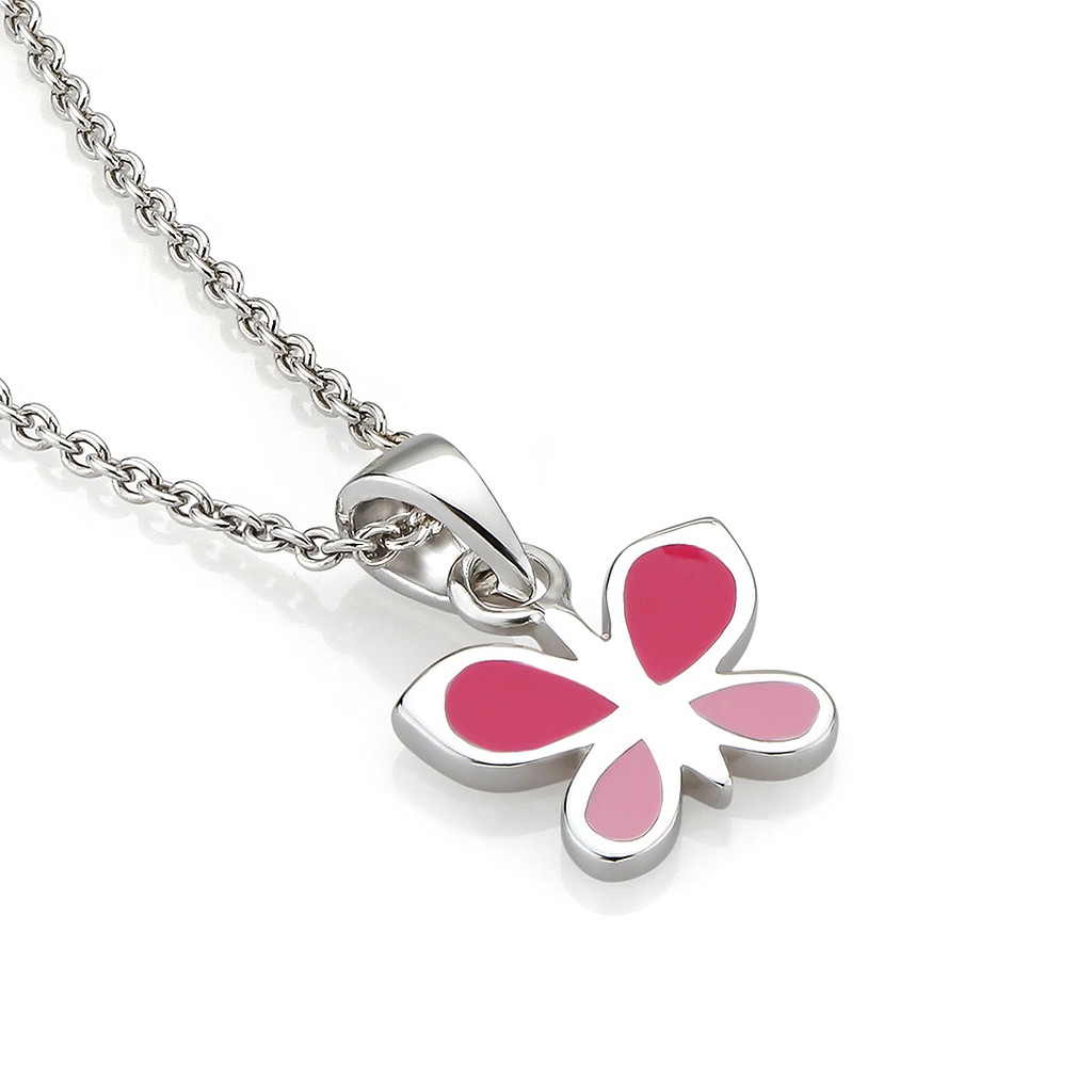 Twinkle Time Jewelry  สร้อยคอเงินแท้ 92.5% สำหรับเด็กเเละผู้หญิง รุ่น Baby Butterfly Necklace