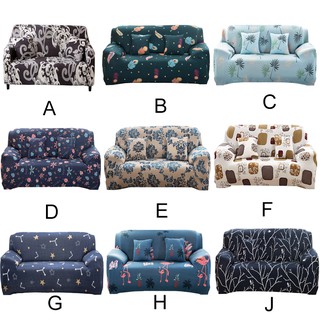 *1/2/3/4 ที่นั่ง ผ้าคลุมโซฟา ผ้าหุ้มโซฟา สากล หุ้มโซฟา ผ้า โซฟา L-shaped Universal Sofa Cover Slipcover Elastic