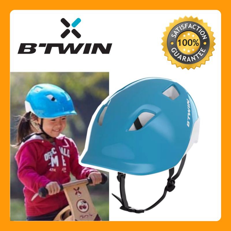 🔶🔶หมวกกันน็อคจักรยานสำหรับเด็ก BTWIN🔶🔶 รุ่น 100 (สีฟ้า)